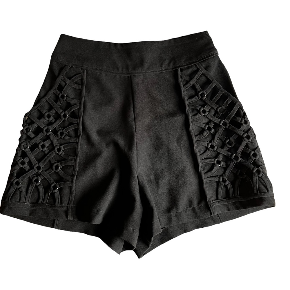 High Waisted Black Shorts